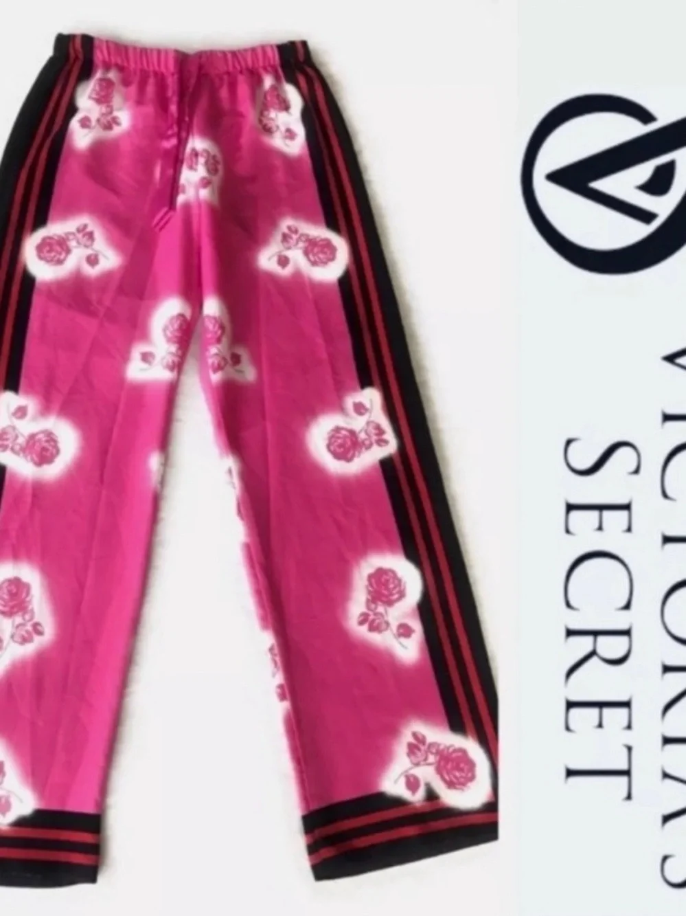 🎀 Y2K Victoria's Secret Pink Rose Satin Lounge Pants 🎀